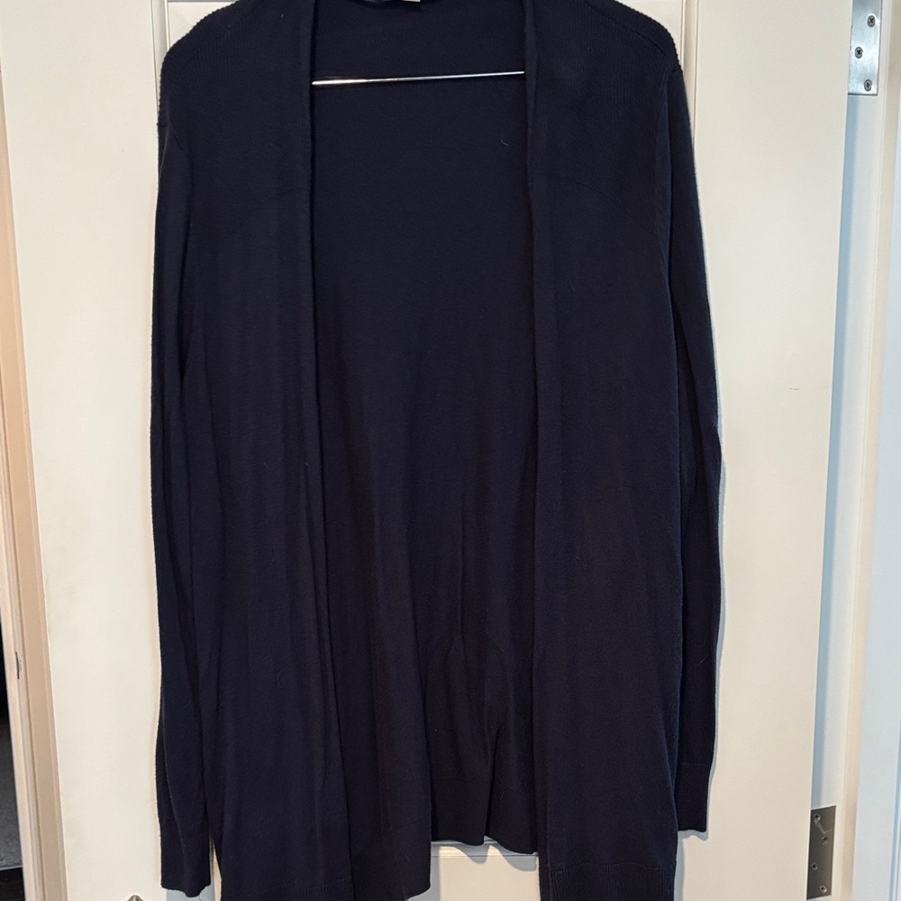 LOFT Classic Navy Open Cardigan